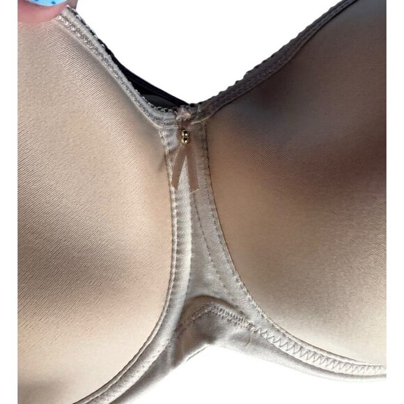 Wacoal Basic Beauty Spacer T Shirt Bra Underwire Women's SZ 42DD Beige 853192 - Picture 3 of 8